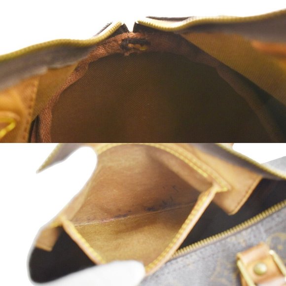 Authenticity Guaranteed LOUIS VUITTON Speedy 30 Travel Hand Bag Monogram Leather - Picture 11 of 16